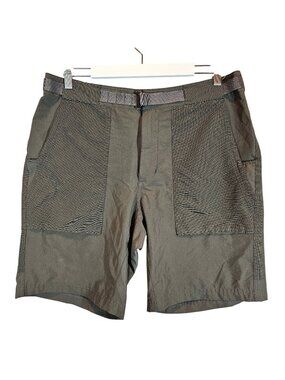 REI Co-Op Mens 36 Outdoor Hiking Shorts Adjustable Belt Dark gray gorpcore work